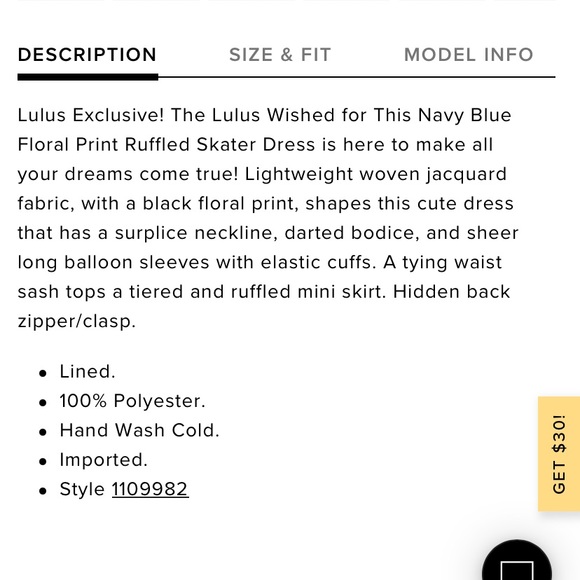 Lulus Wished for This Navy Floral Dress - Picture 8 of 8